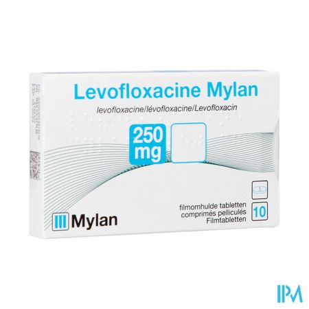 Levofloxacine Viatris 250mg Comp 10