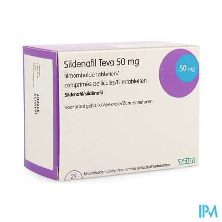 Sildenafil Teva 50mg Filmomh Tabl 24 X 50mg Pip