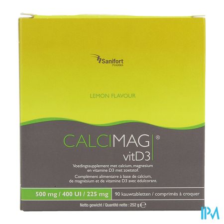 Calcimag Ca 500mg/d3 400ui/mg 225mg Lemon Comp 90 1
