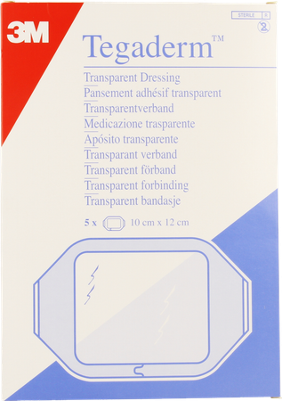 Tegaderm 3m Film Dressing Transp 10x12cm 5 1626p 5