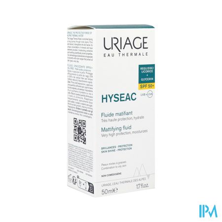 Hyseac Fluide Matifiant Spf50+ 50ml