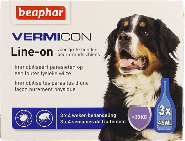 Beaphar Vermicon Line-on Grote Hond 3x4,5ml 1