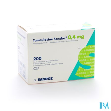 Tamsulosine Sandoz 0,4mg Lib.modif. Caps 200x0,4mg