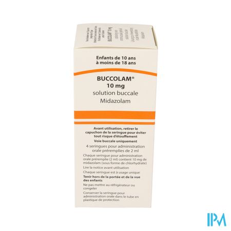 Buccolam 10,0mg Sol Bucc 4 Ser Dos Prerempl 2,0ml