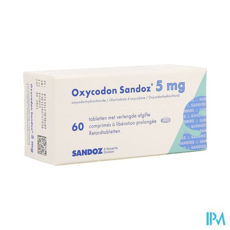 Oxycodon 5mg Sandoz Verlengde Afgifte 60