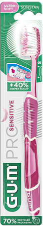 Gum Pro Sensitive Compact Ultra Brosse A Dents 9