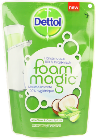Dettol Foam Magic Aloe Vera/coco Splash Nav. 200ml 1