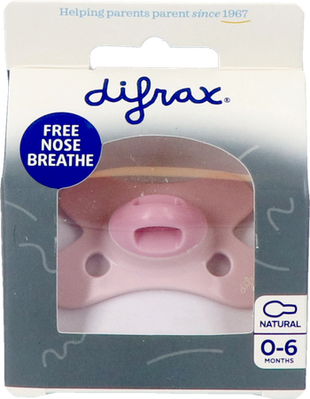 Difrax Fopspeen Natural 0-6m Spec Edit Rose Quartz 1