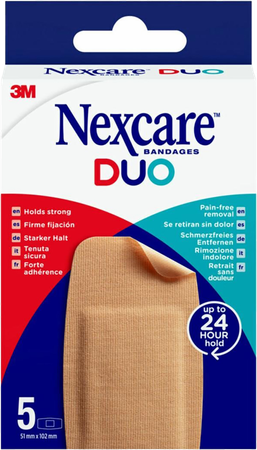 Nexcare 3m Duo Pleister Maxi 51x102mm 5 6
