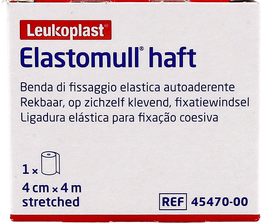 Elastomull Haft Bande Fix. Cohesif 4cmx4m 4547000 2