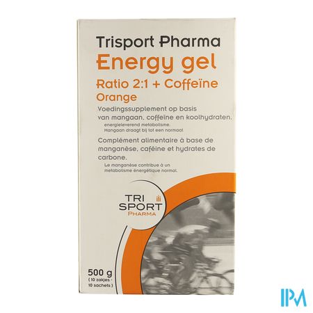 TRISPORT ENERGY GEL + COFFEINE ORANGE 10 1