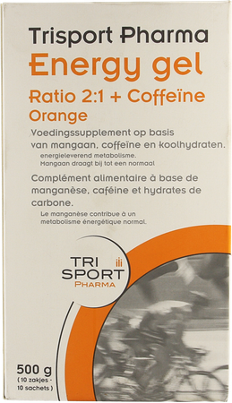 TRISPORT ENERGY GEL + COFFEINE ORANGE 10 1