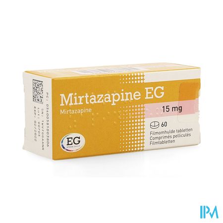 Mirtazapine EG 15Mg Comp Pell  60X15Mg