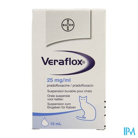 Veraflox 25mg/ml Susp Or Chats Fl 15ml 2