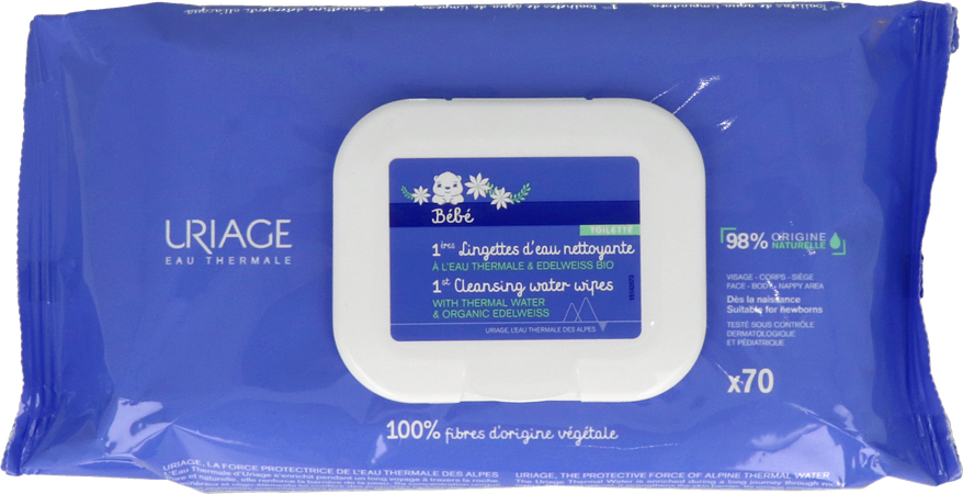 Uriage 1ere Lingettes Nettoyant 70 1