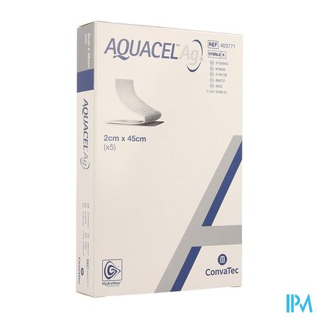 Aquacel Ag Verb Wiek Hydrof. Ster 2x45cm 5 403712