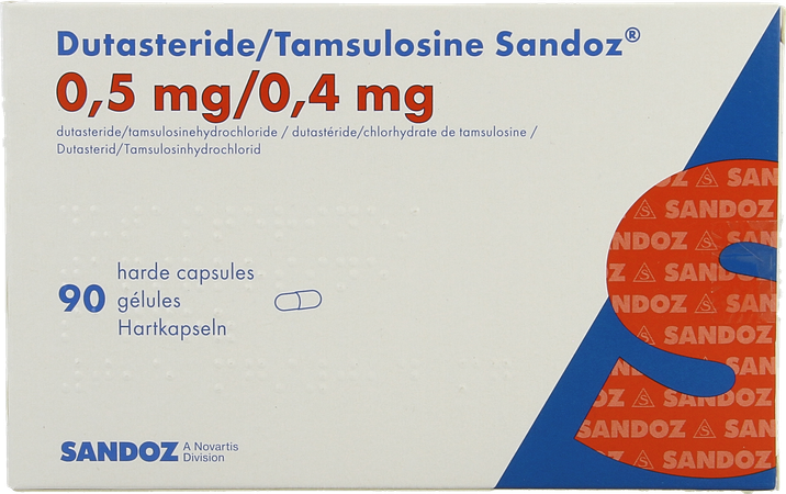 Dutasteride Tamsulosine Sandoz 0,5/0,4mg Caps 90 3