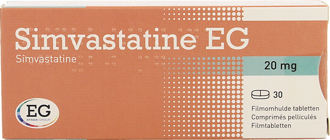 Simvastatine EG 20Mg Filmomh Tabl  30 Verv.2371771 1