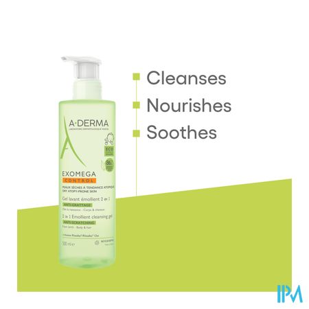 Aderma Exomega Control Reinigingsgel 2in1 500ml 7