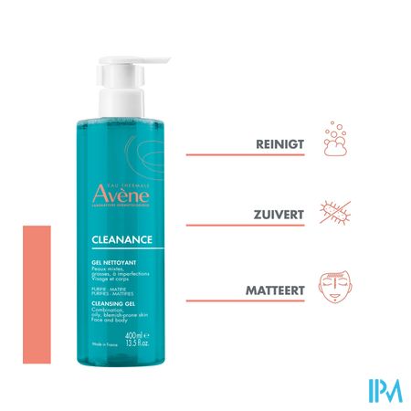 Avene Cleanance Reinigingsgel 400ml 9