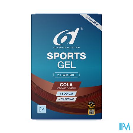 6d Sports Gel Cola + Caffeine 6x45ml