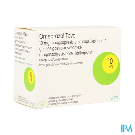 Omeprazol Teva 10mg Maagsapresist Caps 56 Pot