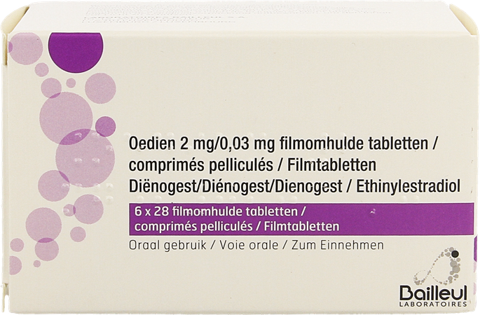 Oedien 2mg/0,03mg Comp Pell 6 X 28 4