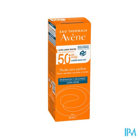 Avene Sol Spf50+ Fluide Sans Parfum 50ml