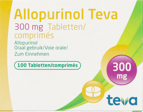 Allopurinol Teva 300mg Tabl 100 1
