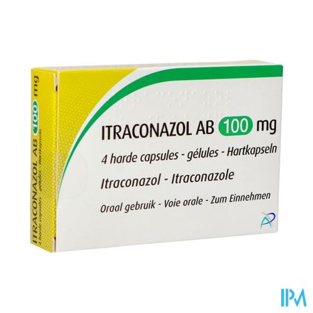 Itraconazol Ab 100mg Caps Dur 4 X 100mg