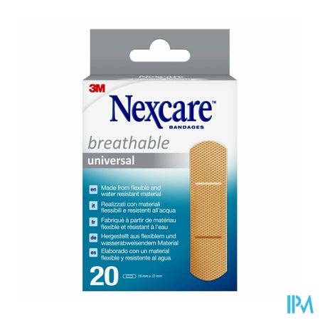 Nexcare 3m Breath.univ.19x72mm Strips 20 N0320ns-0