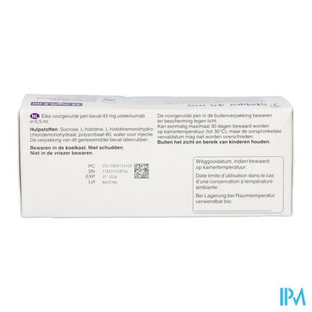 Stelara 45mg Opl Inj Voorgevulde Pen 1 3