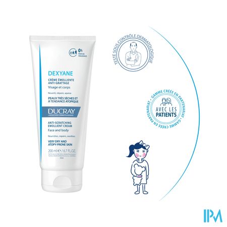 Ducray Dexyane Creme A/krab Verzachtend 200ml Nf 9
