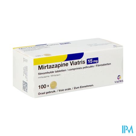 Mirtazapine Viatris 15mg Filmomh Tabl 100