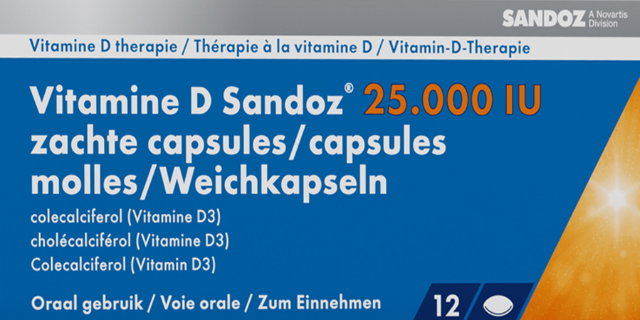 Vitamine D Sandoz 25000iu Caps Zacht 12 1