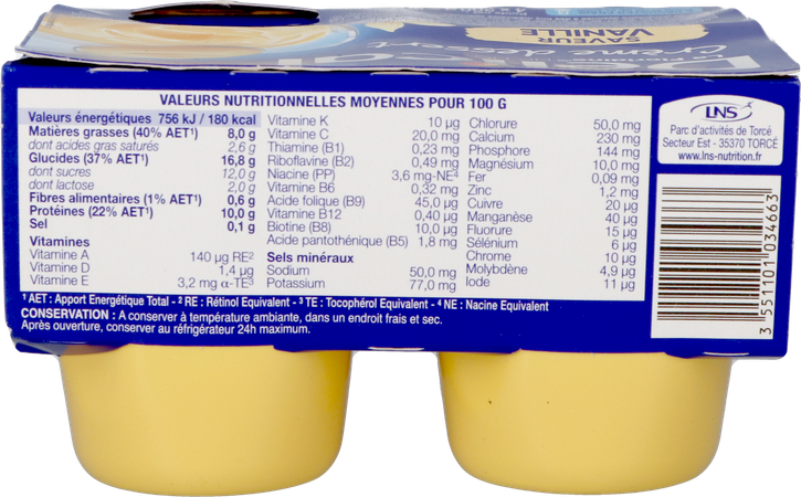 Delical Creme Dessert La Floridine Vanille 4x200g 5