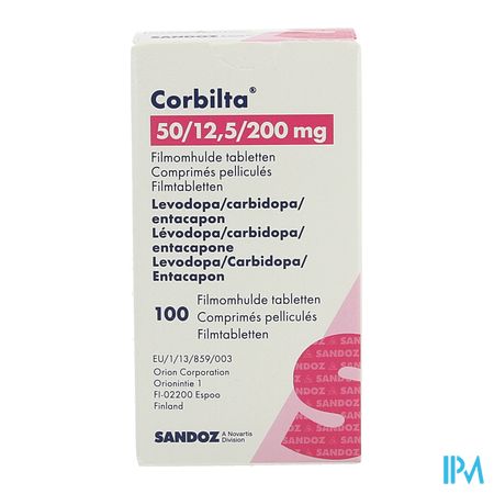 Corbilta 50mg/12,5mg/200mg Filmomh Tabl 100 2