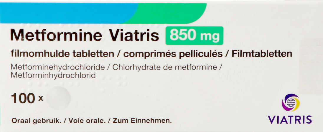 Metformine Viatris 850mg Tabl 100 2
