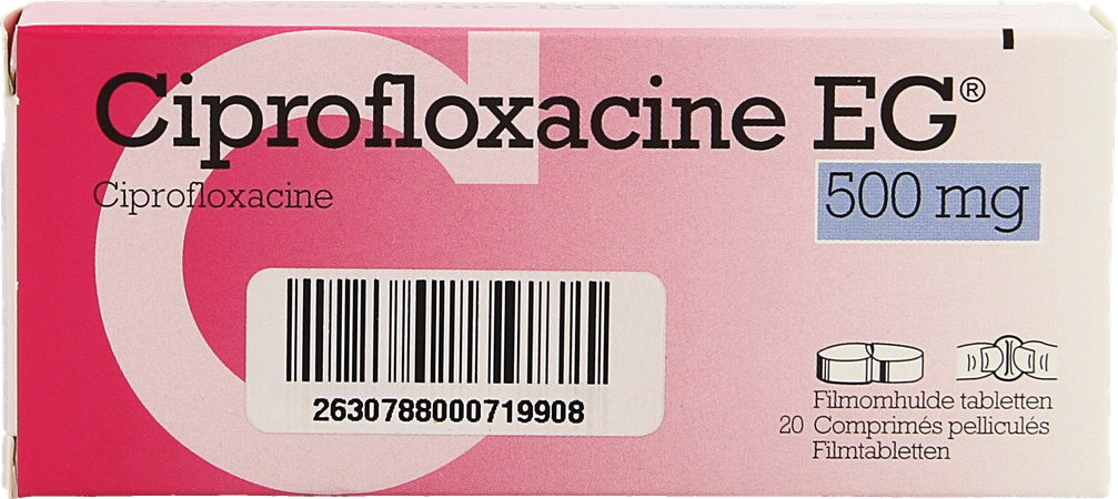 Ciprofloxacine Eg Pi Pharma Comp 20x500mg Pip 4