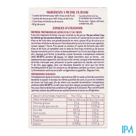 Yalacta Kefir Fermenten Water & Fruit Zakje 4 3