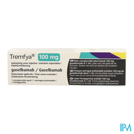 Tremfya 100mg/ml Sol Inj Ser Prerempl. Verre 1x1ml 1