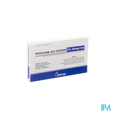 Procaine Hcl Amp 10 X 20mg/ 1ml