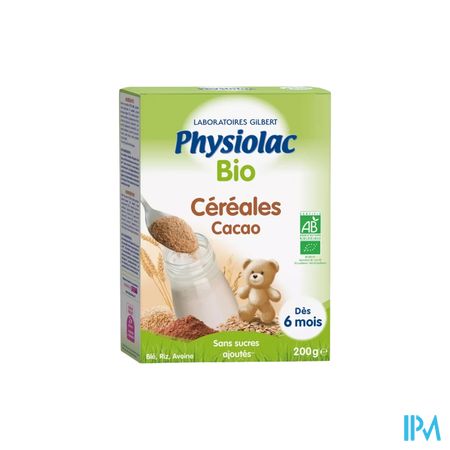 Physiolac Cereal Cacao Bio 200g Nf