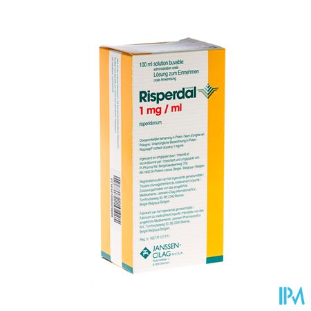 Risperdal 1mg/ml Sol Susp Or 100ml Pip