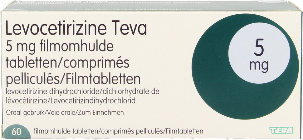 Levocetirizine Teva 5mg Filmomh Tabl 60 X 5mg 2