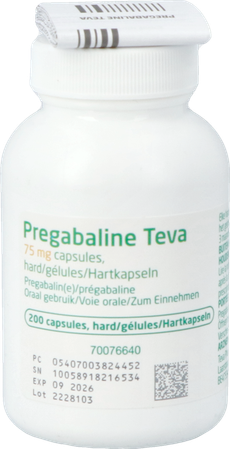 Pregabaline Teva 75mg Caps Dur 200 X 75mg 1