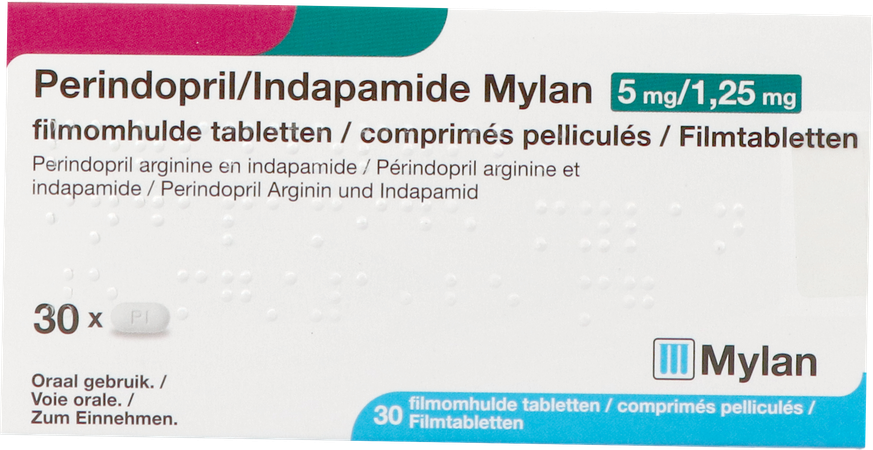 Perindopril/indapamide Viatris 5mg/1,25mg Tabl 30 1