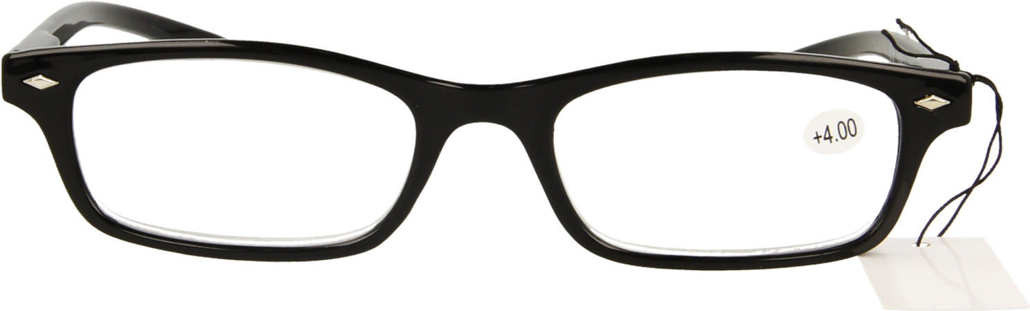 Pharmaglasses Leesbril Diop.+4.00 Black 3
