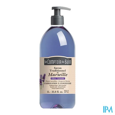 Lcb Zeep Trad.marseille Olijf-lavendel 1l 1