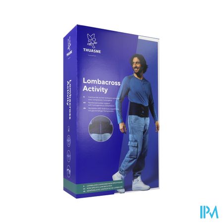 Thuasne Lombacross Act. Ruggordel 21cm Zwart T4